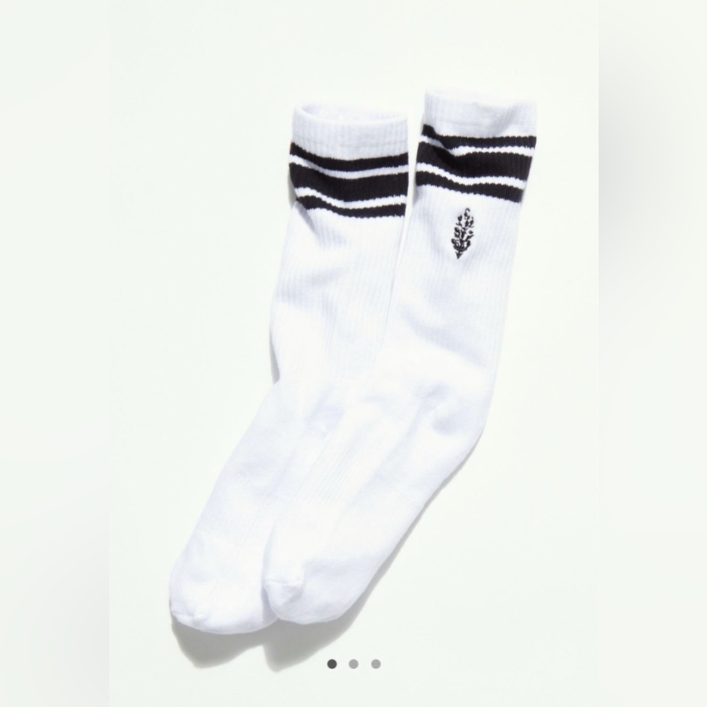NWT Free People FP Movement Movement Logo Striped Tube Socks